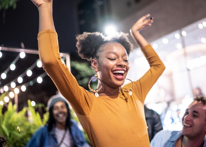 Happy young woman